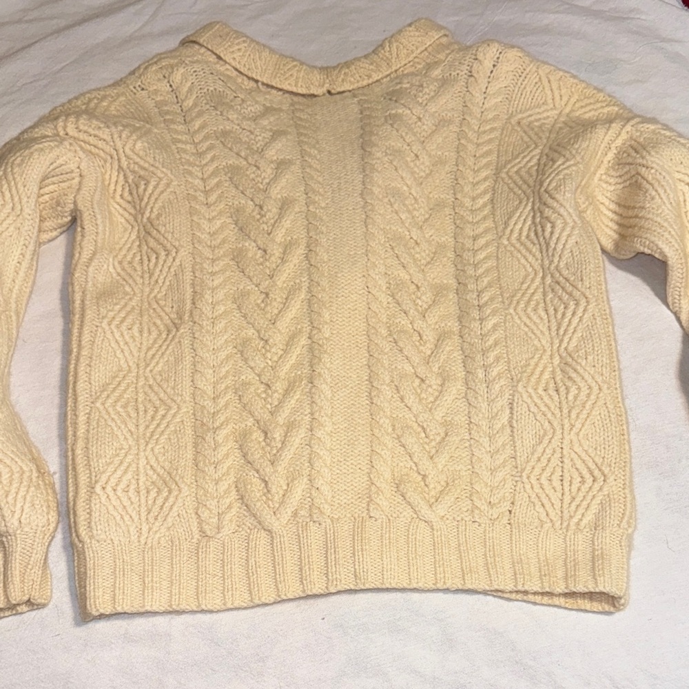 Cozy Cream Cable Knit Cardigan - Picture 5 of 8